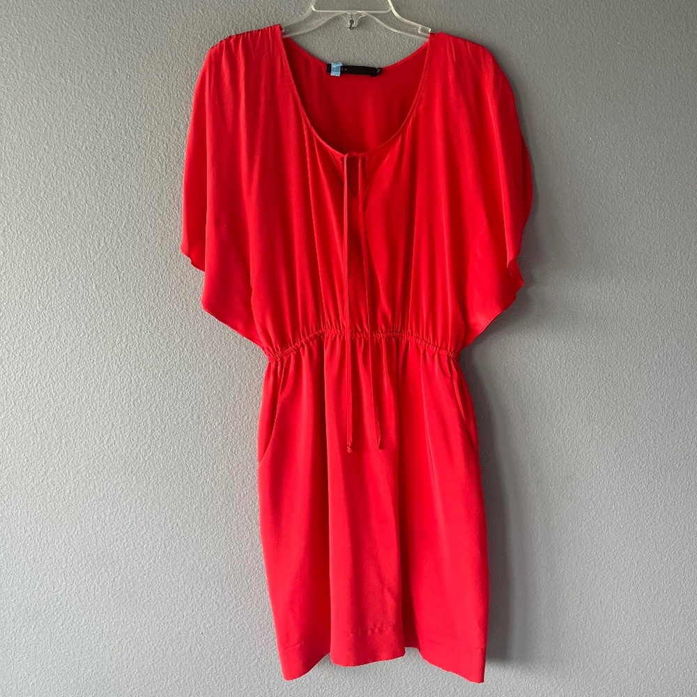 Akiko Coral Mini Dress